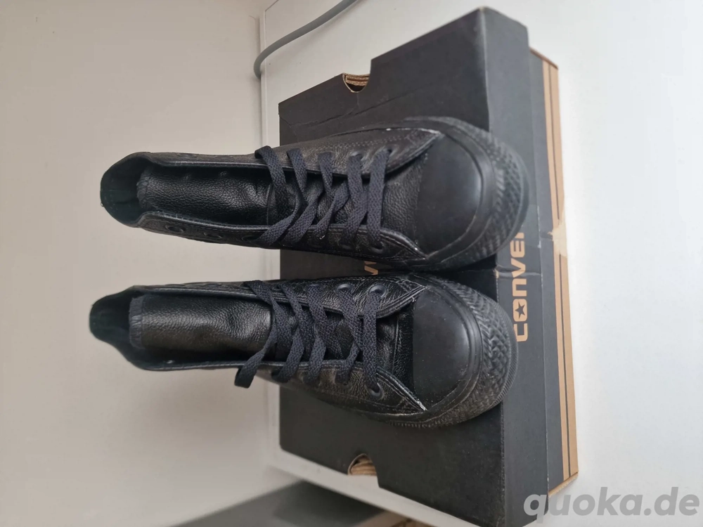 Converse Chucks schwarz Leder 37