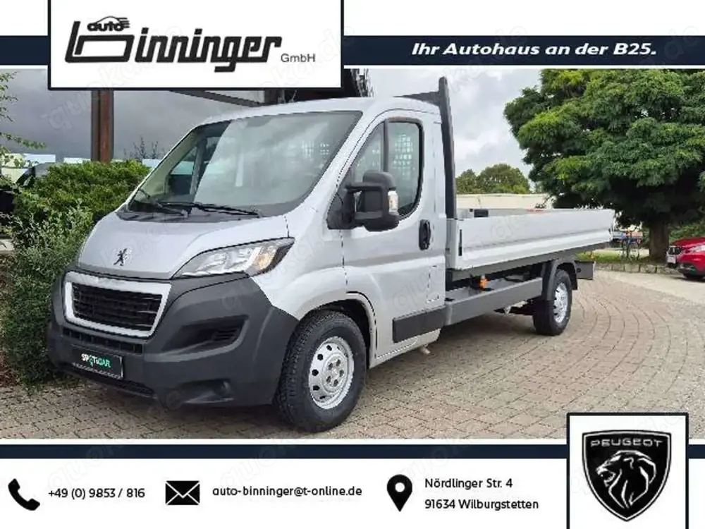 Peugeot Boxer Pritsche L4 435 HDi 160 - 1.Hand/AHK/Allwetterr.