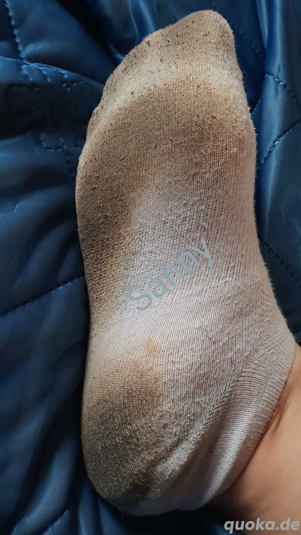 getragene Socken
