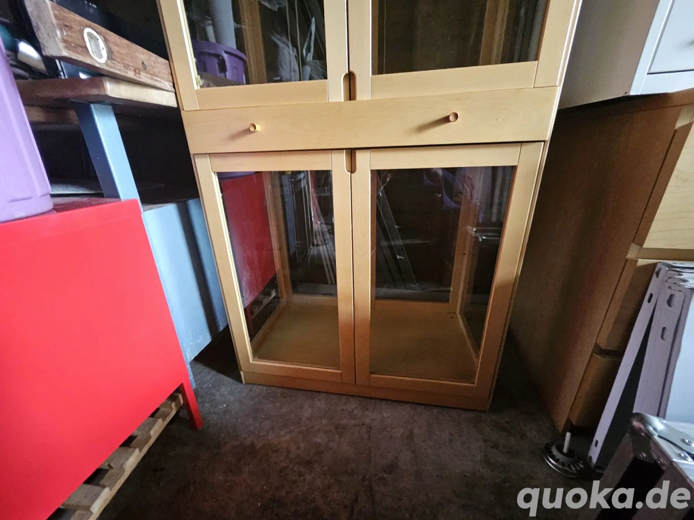 Vitrine schrank mit schublade 