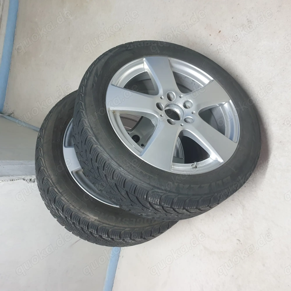 4 Winterkompletträder auf original Mercedes Alu Felgen W205
