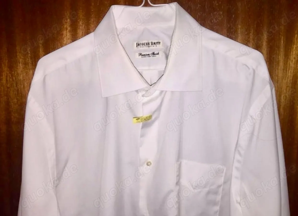 **reserviert**  JACQUES BRITT Premium Finish XXL BW 64 Super Easy Care Hemd Weiß Top