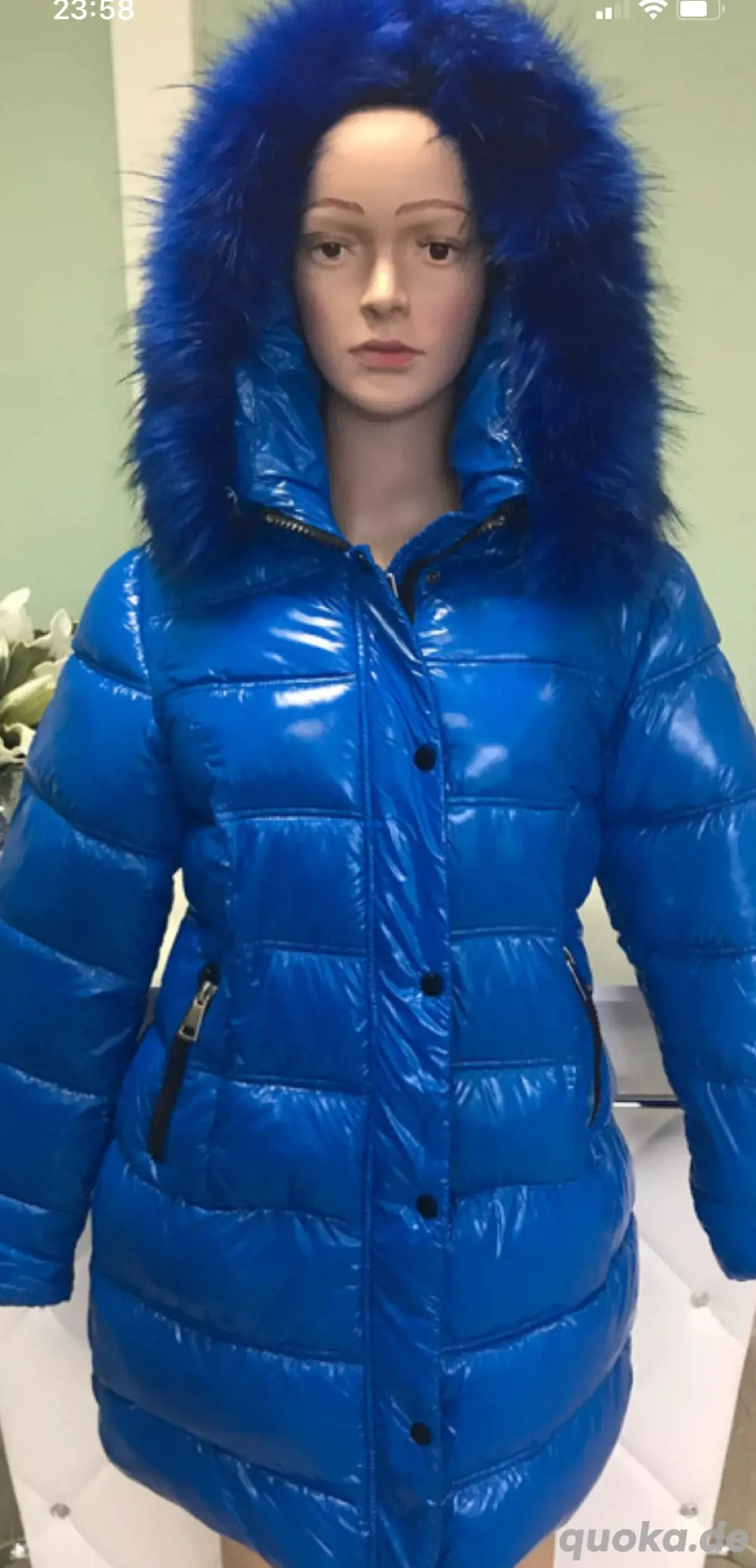 winter Jacke Royal blau 