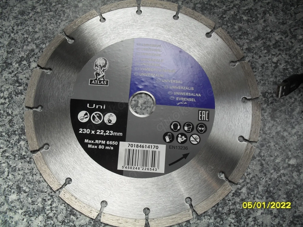  Diamanttrennscheiben 230mm NEU 
