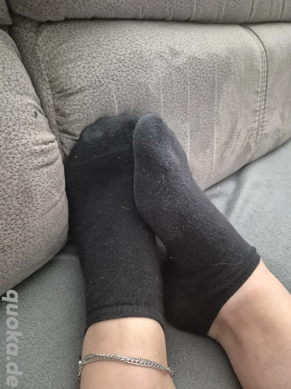getragene socken