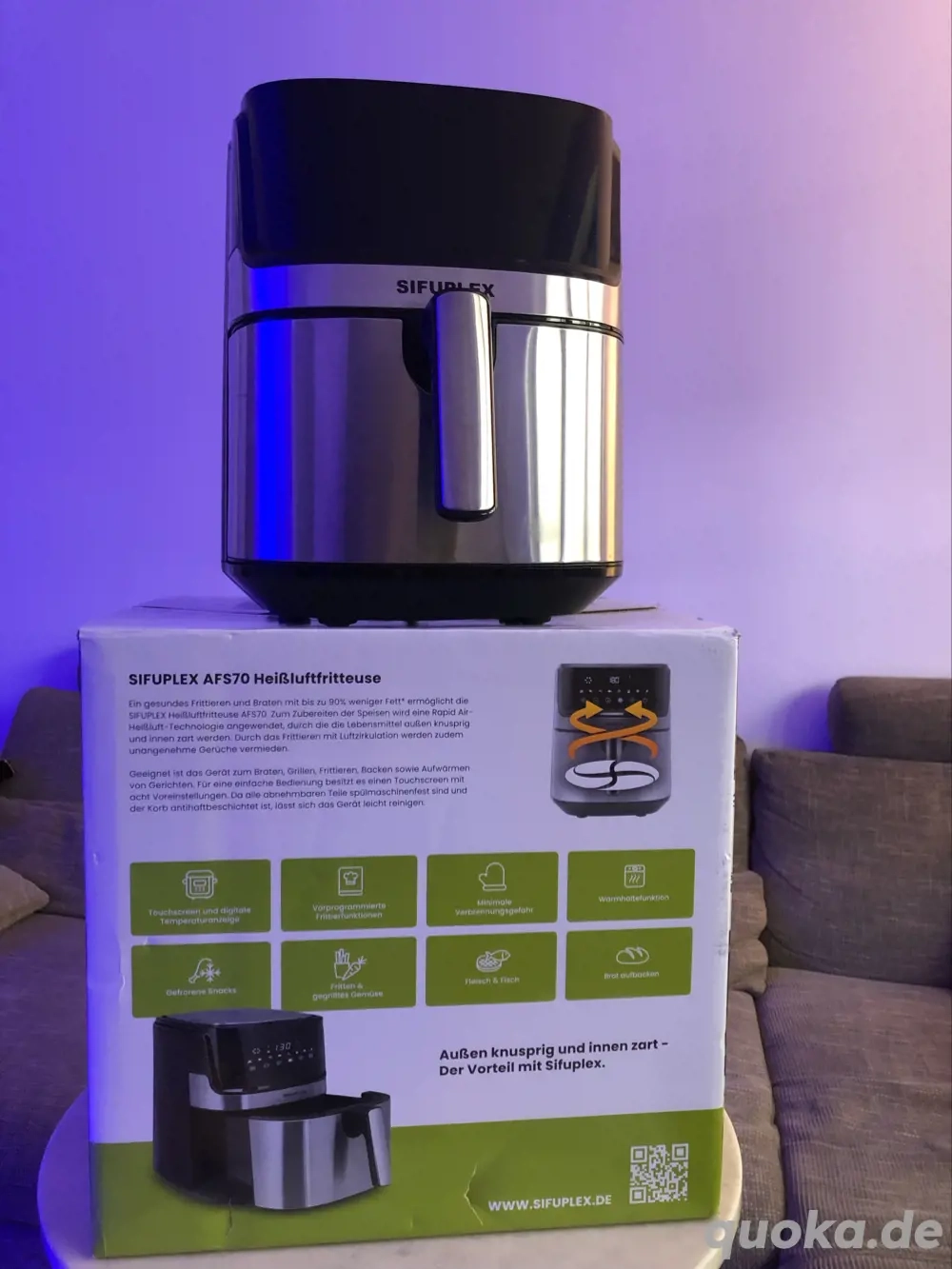 Heissluft-Fritteuse