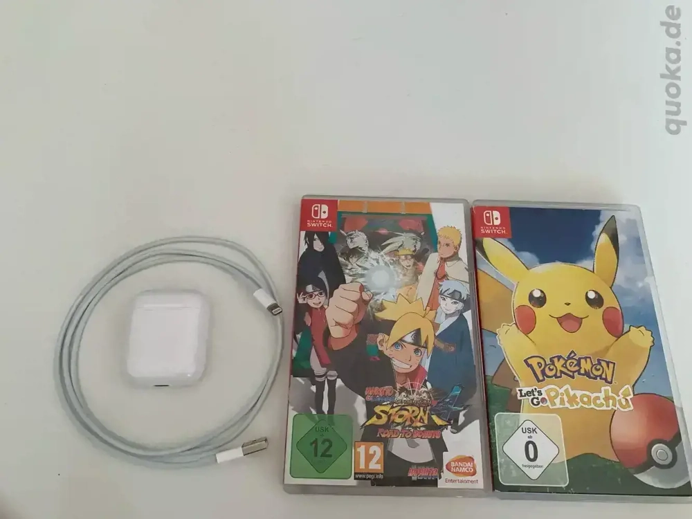 Apple AirPods (2. Gen) plus 2 Switch Spiele
