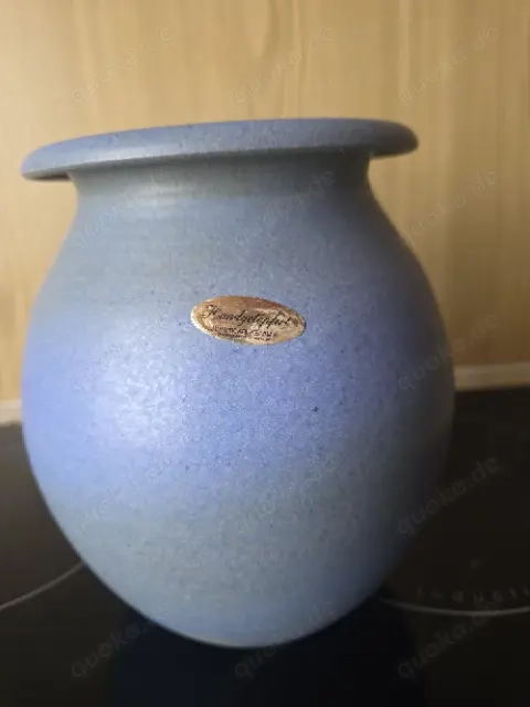 schöne blau-grüne Jungnickel Vase, matt