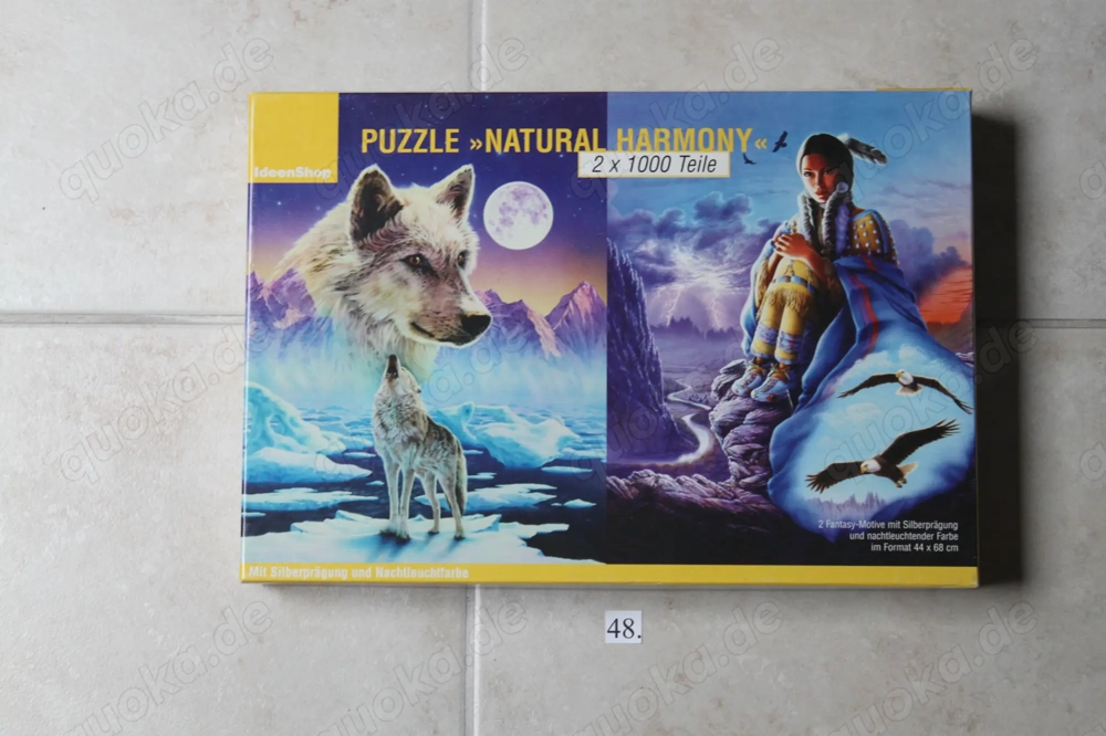 Puzzle 6 Stück  1000 teilig abzugeben !