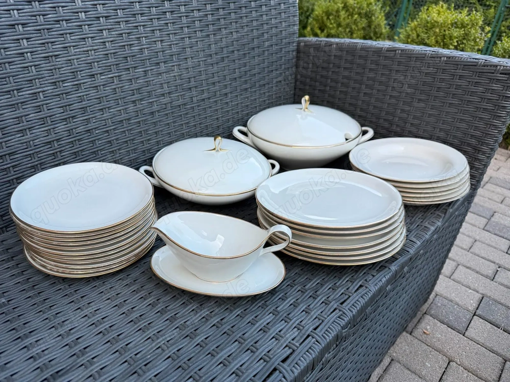 Altes Qualitäts Essgeschirr von Eschenbach 27-teil