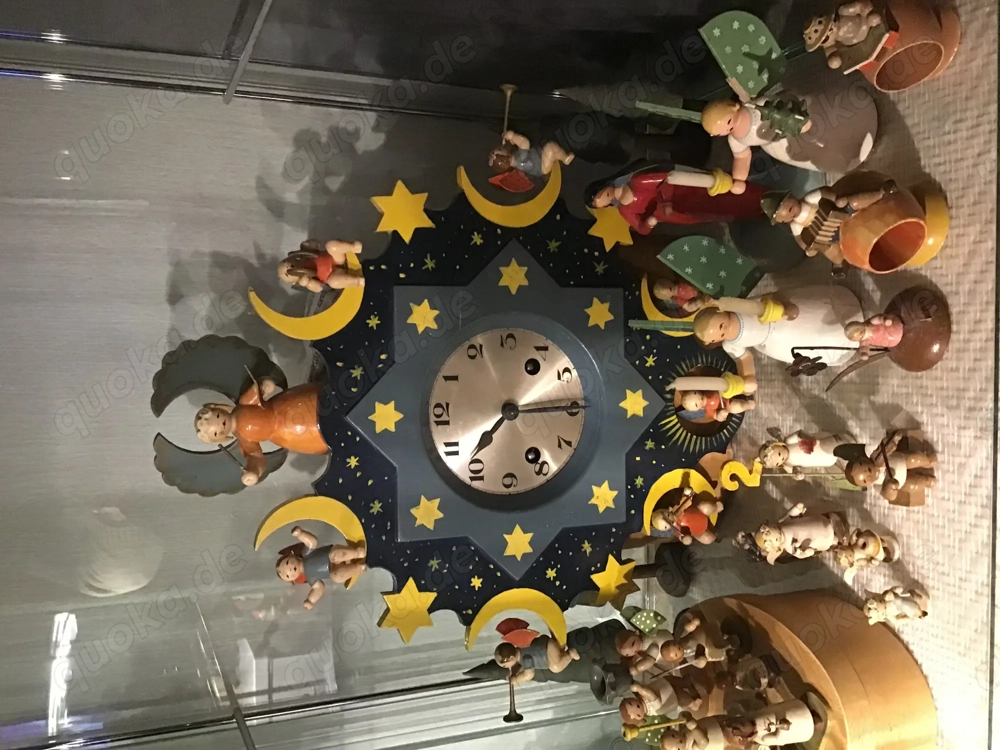 Wendt & Kühn seltene Vorkriegszeit Uhr   Spieluhr top Rarität Erzgebirge 