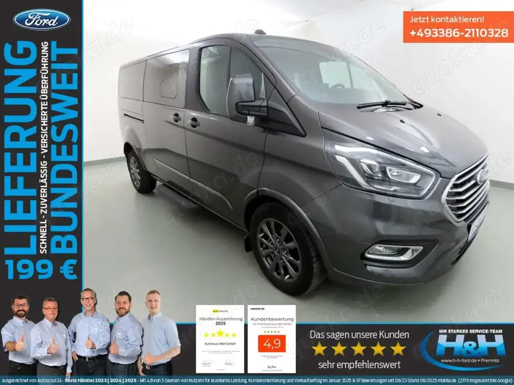 Ford Tourneo Custom 2.0 Aut 320 L2 Titanium X Xenon