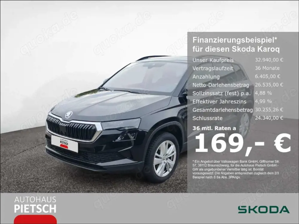 Skoda Karoq 1.5 TSI DSG Selection AHK ACC Kamera Navi