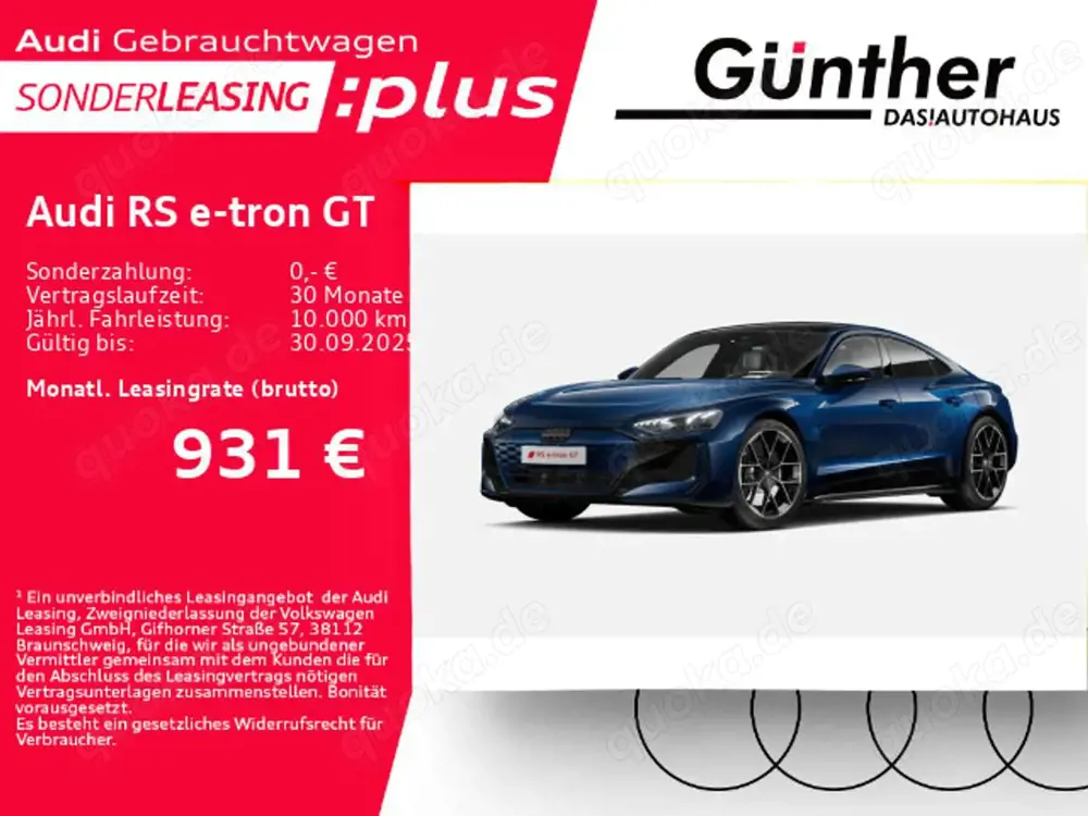 Audi RS e-tron GT +SITZBELÜFTUNG+UMGEBUNGSKAMERAS+HUD