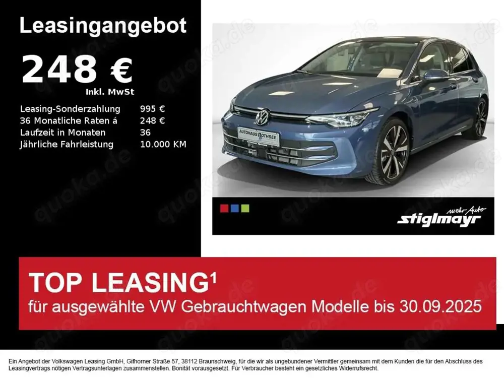 Volkswagen Golf VIII Style 1.5 eTSI ACC+HUD+IQ-LIGHT+PANO