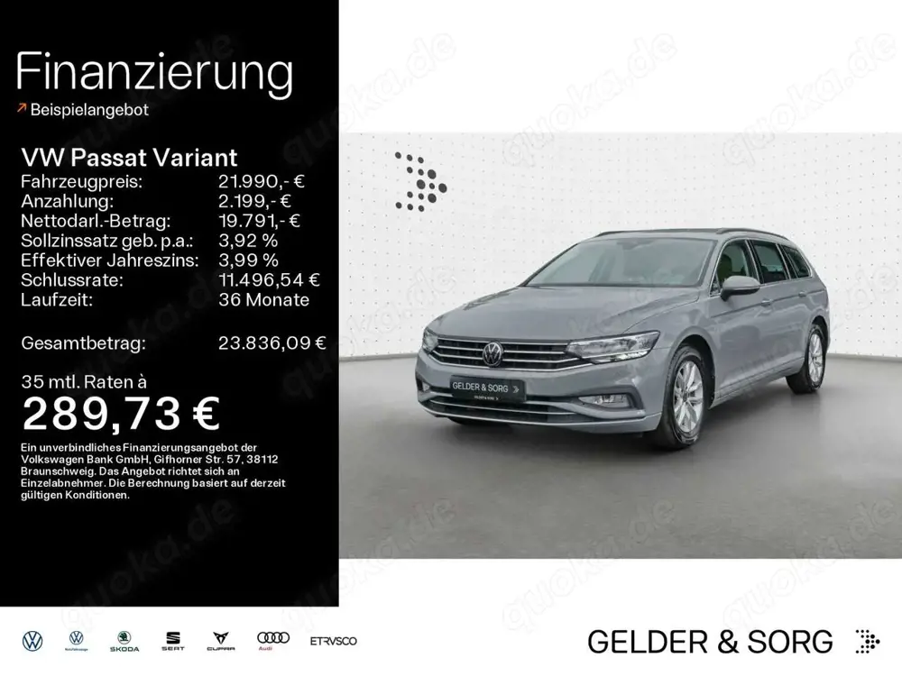Volkswagen Passat Variant Business 2.0 TDI RFK*LED*ACC*AHK
