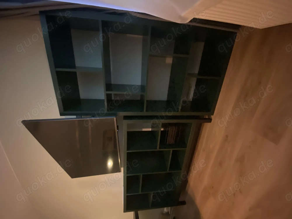 IKEA KALLAX Regale in Dunkelgrün - 2er Set