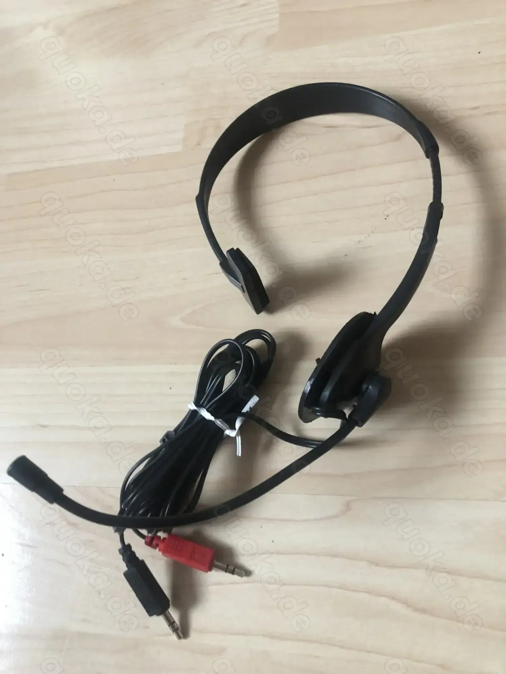 Headset kabelgebunden Schwarz 