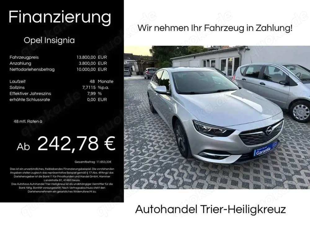 Opel Insignia Insignia Grand Sport - Garantie, Benzin