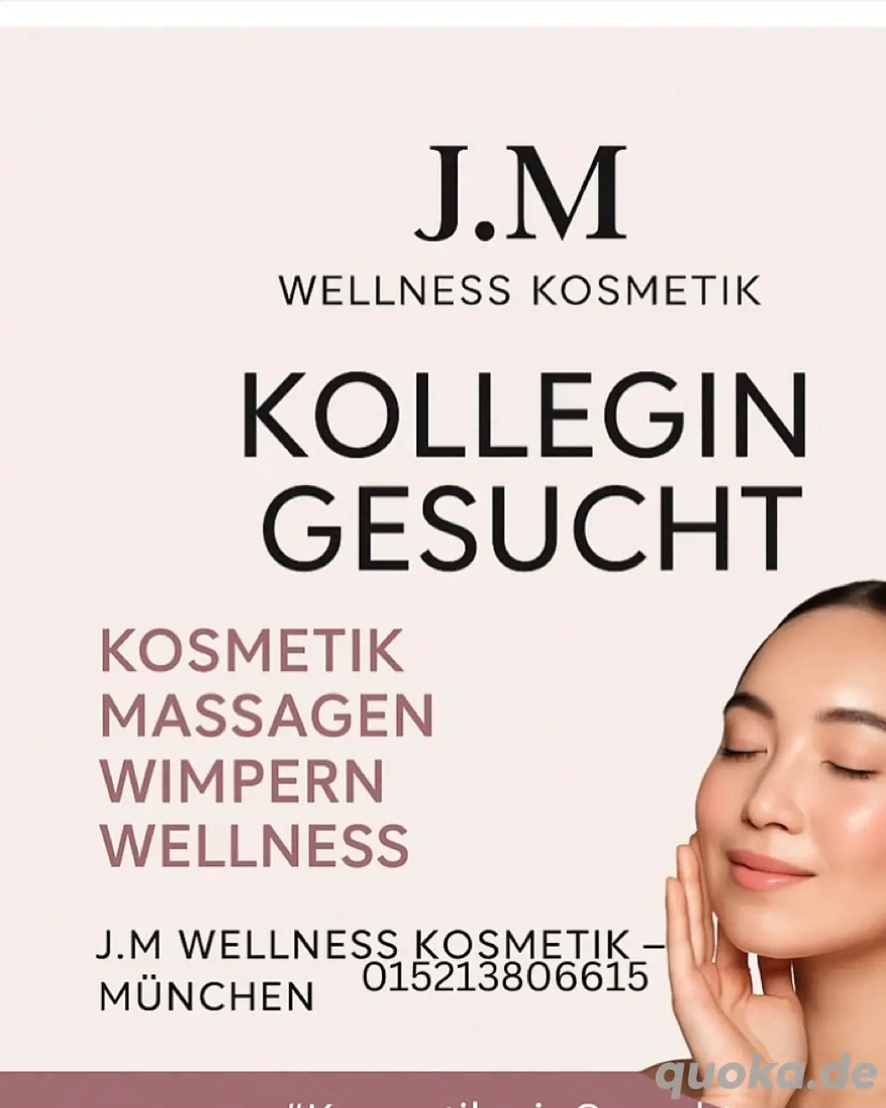 Wellness kosmetik Studio sucht kollegin