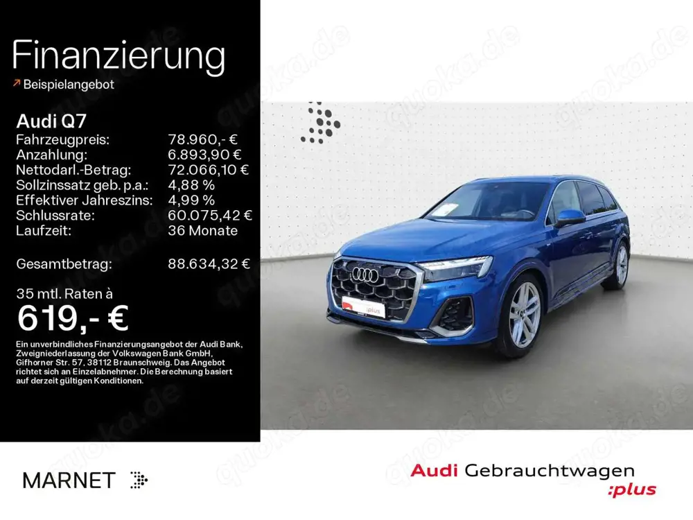 Audi Q7 50 TDI quattro S line*Navi*Matrix*AHK*HUD*BO