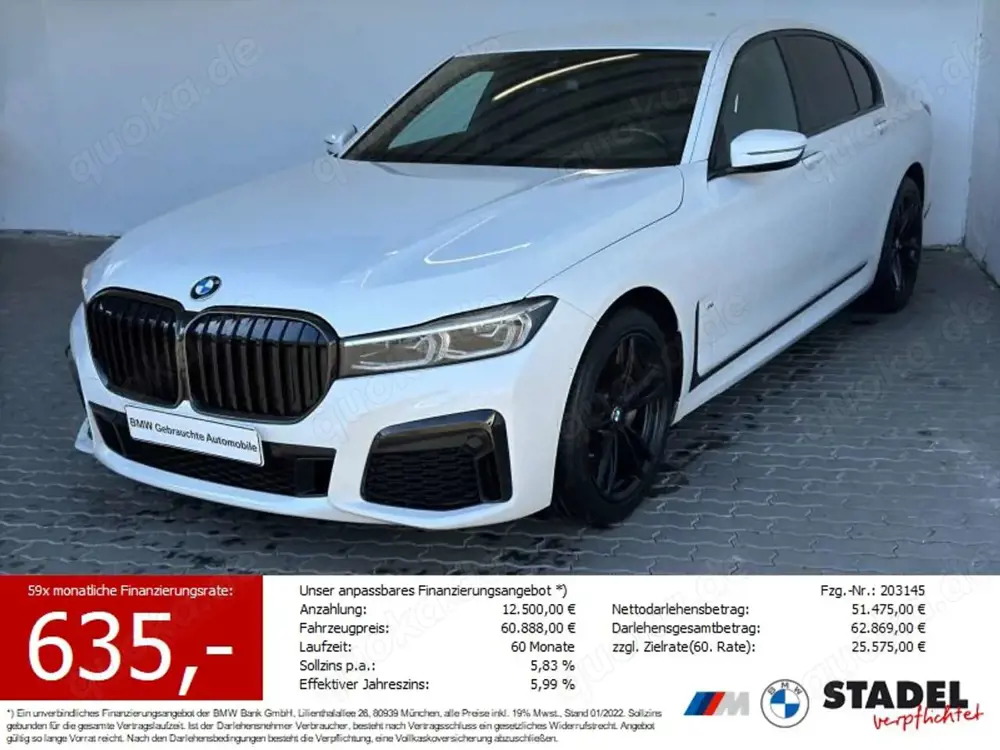 BMW 730 d xDr M Sport Navi.LED.HuD.Massage.RFK.KomfZg