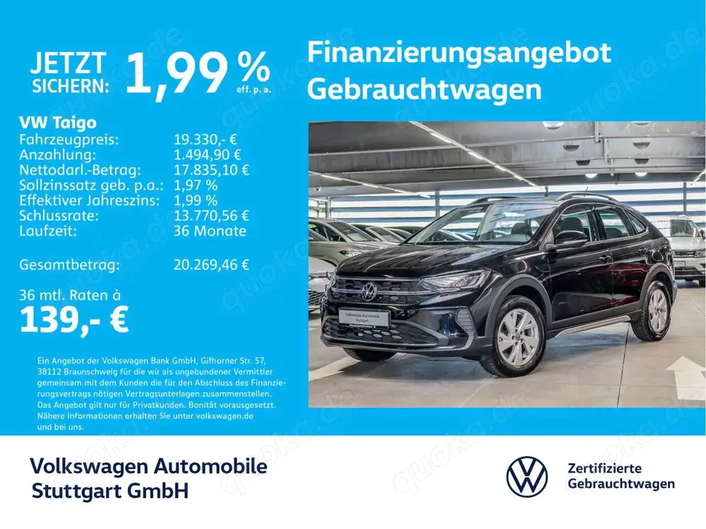 Volkswagen Taigo Life 1.0 TSI Kamera