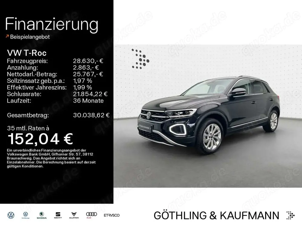 Volkswagen T-Roc T-ROC 1.5 TSI DSG STYLE*LED*AHK*PDC*SHZ*NAVI*KLI