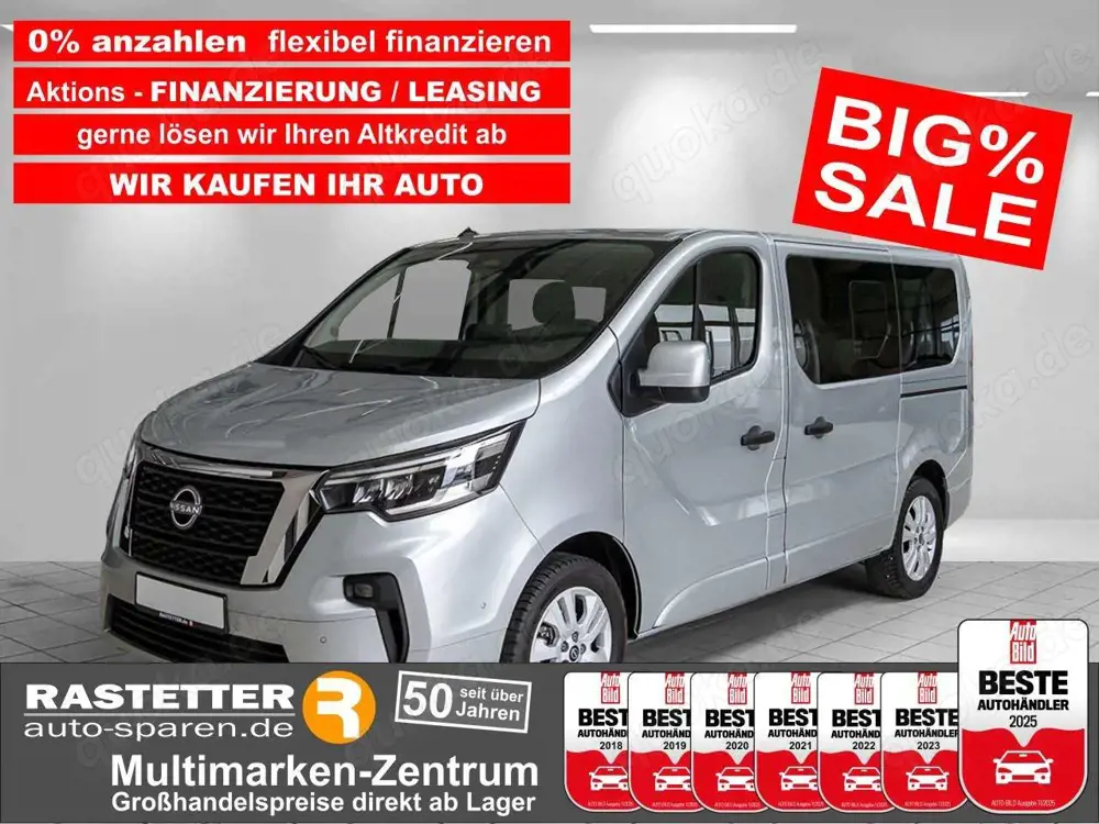Nissan Primastar L1H1 2,8t tekna 8S Design+Kamera+Navi+iKey+Privacy