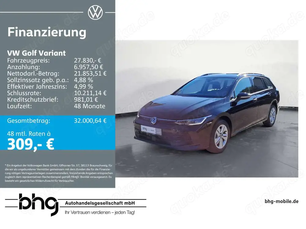 Volkswagen Golf Variant 2.0 TDI SCR Life