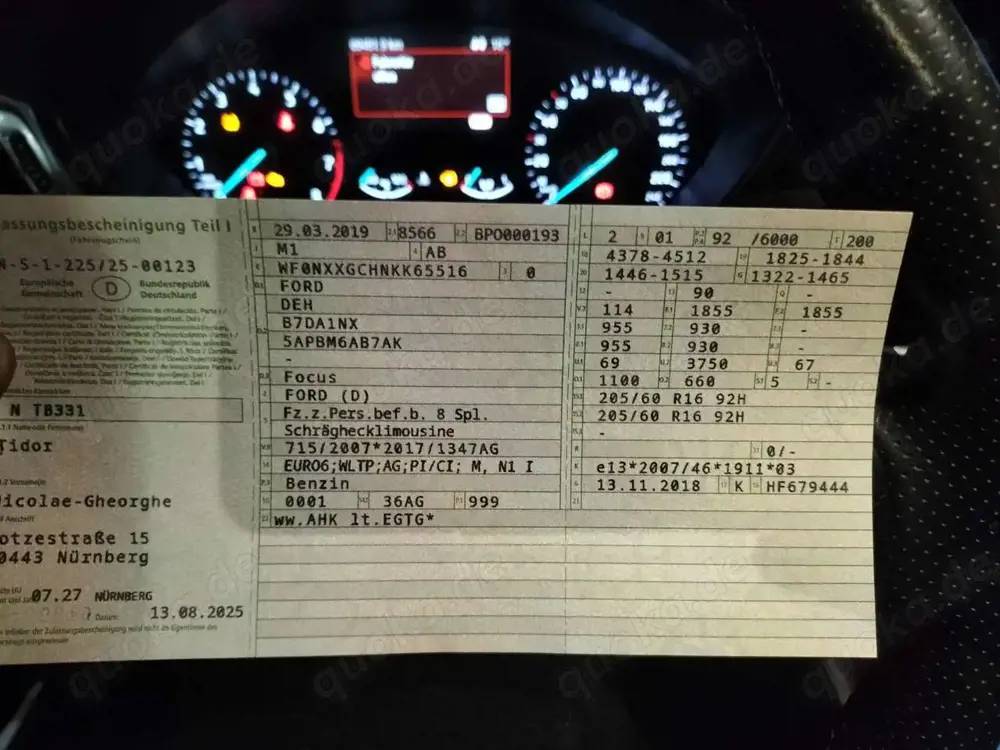 Ford Focus Focus ST 1.0 EcoBoost Start-Stopp-System ACTIVE