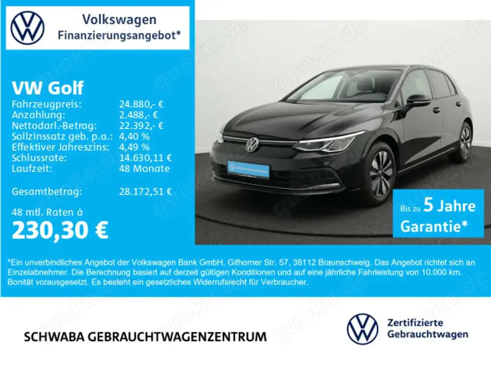 Volkswagen Golf VIII Move 1.5 TSI *ACC*StdHz*LED*VIRTUAL*16