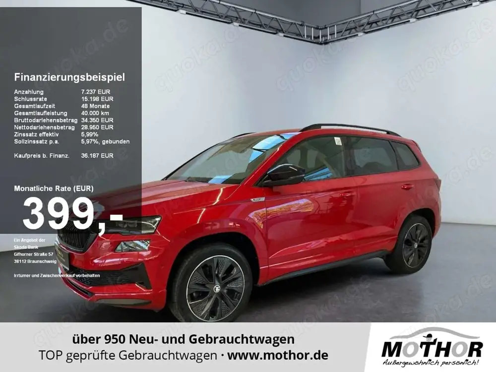Skoda Karoq Sportline 2.0 TDI DSG Panoramaschiebedach