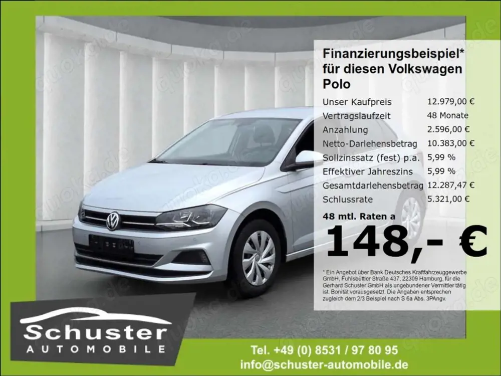 Volkswagen Polo VI 1.0*SHZ PDCv+h 2-Zon-Klima Bluetoo USB