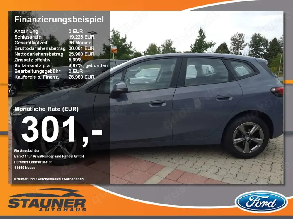 BMW 218 i Active Tourer Luxuy Line LED Navi Kamera