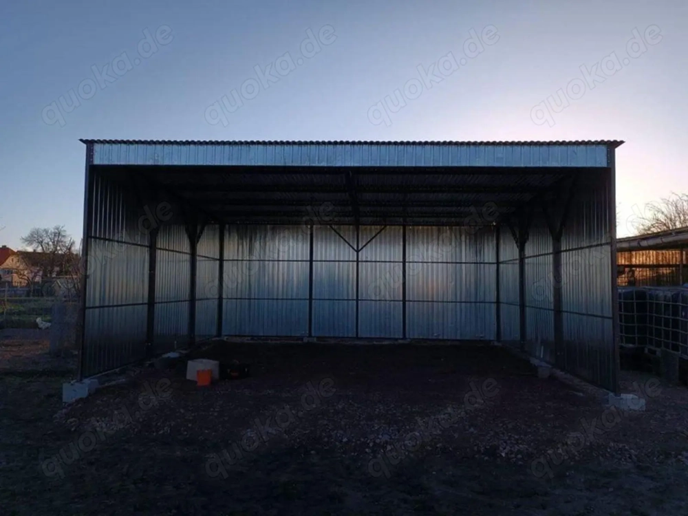 Auto blechgarage carport container kfz werkstatt
