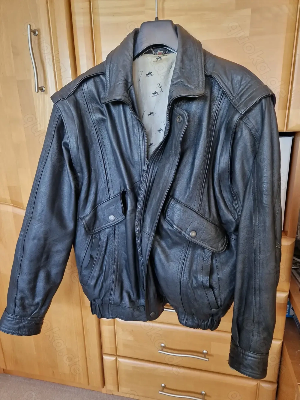 Herren-Lederjacke (Schwarz)