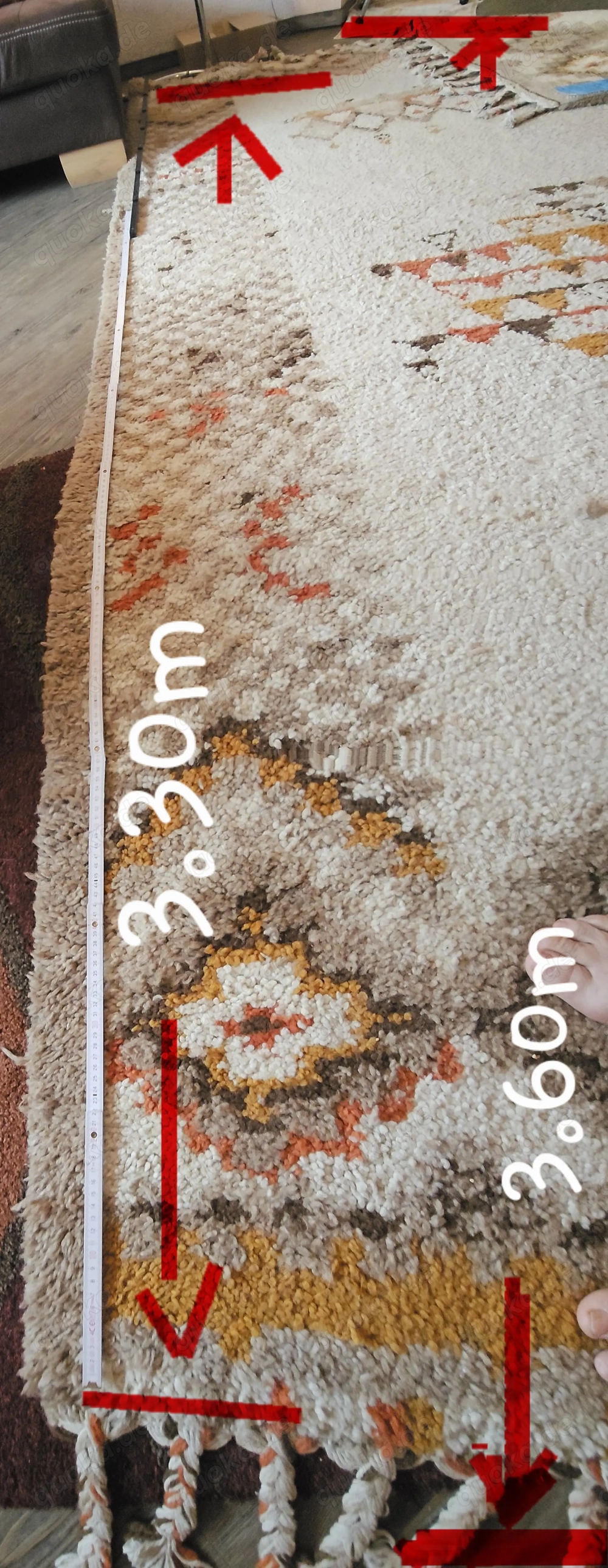 Handgeknüpfter Berberteppich