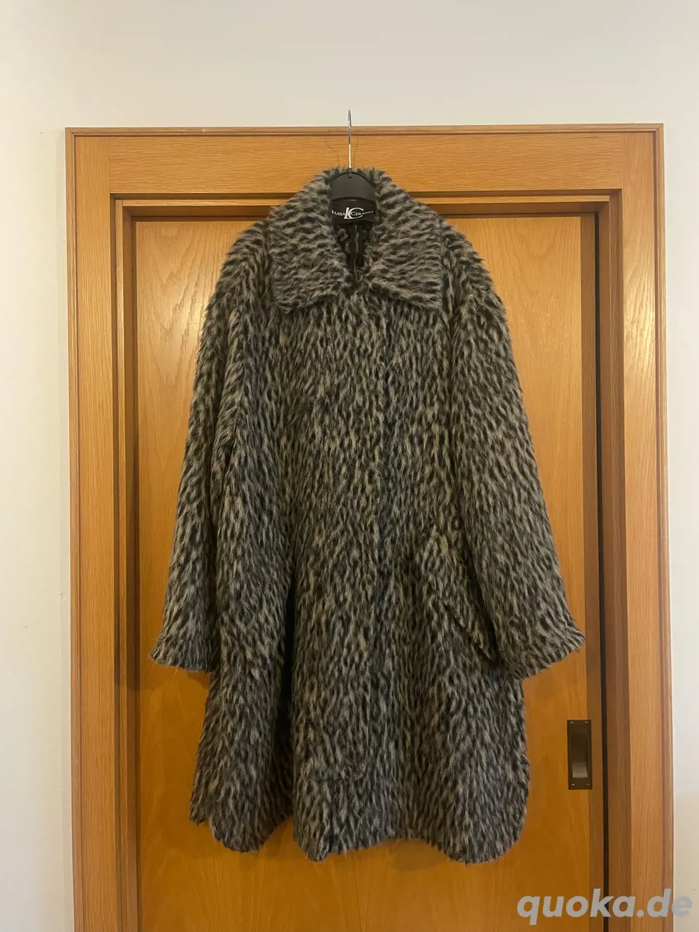 Leomantel von Luisa Cerano, Hemdmantel, Leopardenmuster, Größe 42 44, Neu