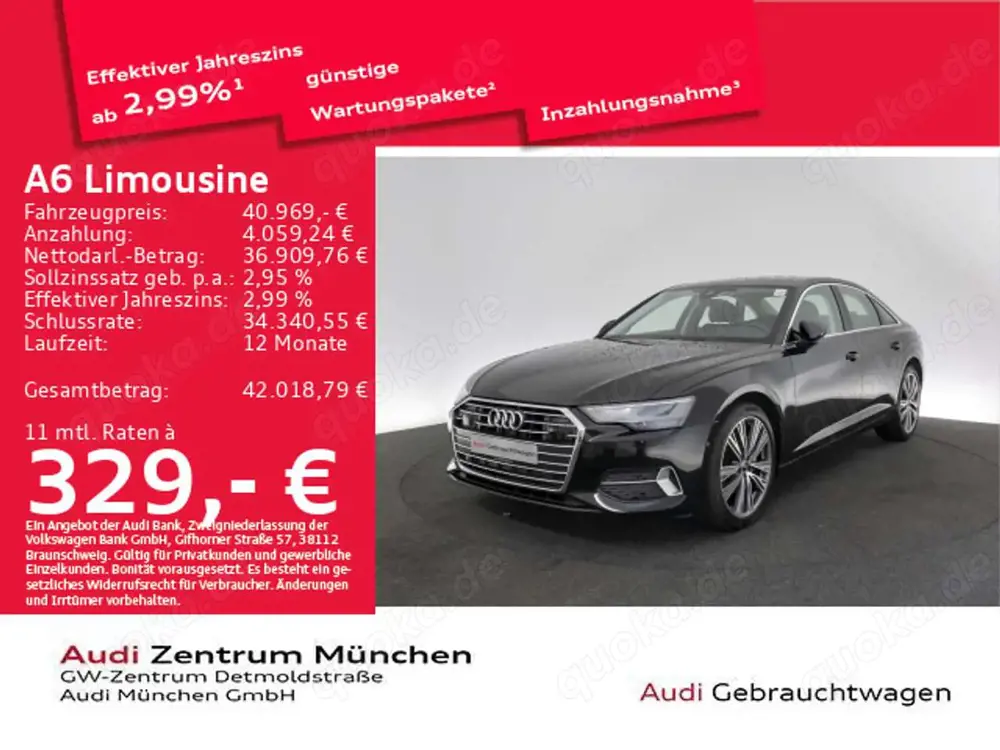 Audi A6 45 TFSI S tronic advanced Assistenz