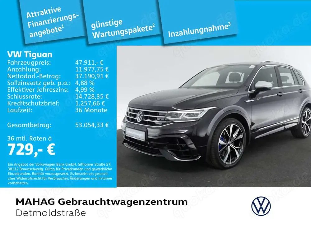 Volkswagen Tiguan R 2.0 TSI 4Mot. Leder NaviPro IQ.Light HU