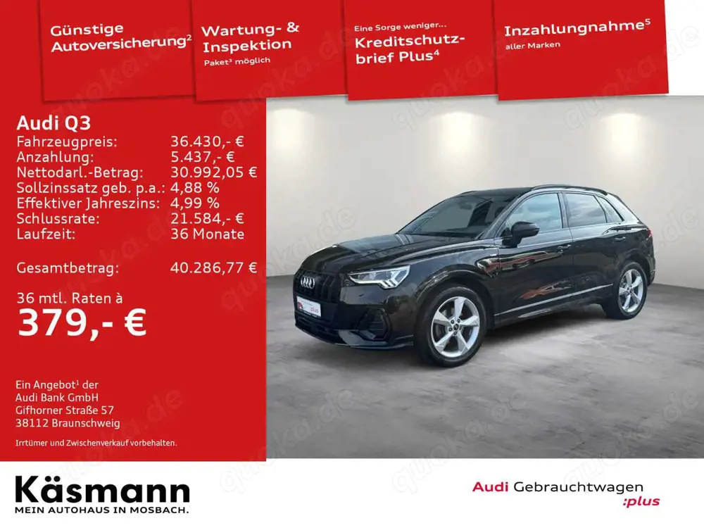Audi Q3 35TDI AHK LED ACC NAV KAM SHZ VIRTUAL
