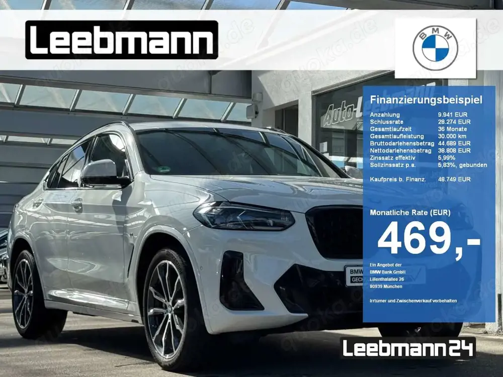 BMW X4 xDrive30d  M-Sport ACC/LASER GARANTIE-05/2028