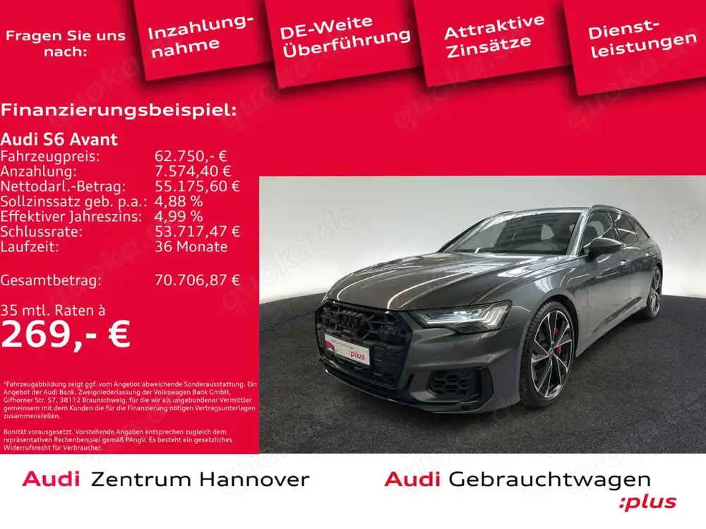 Audi S6 55 TDI qu. Standh. HD Matrix BO Kamera