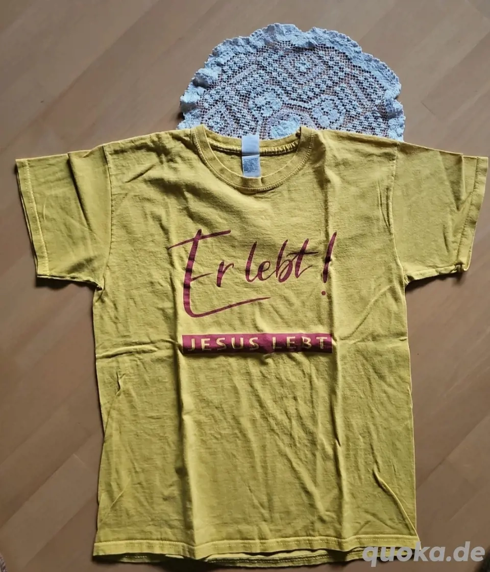 2x christliches T-Shirt Gr.152