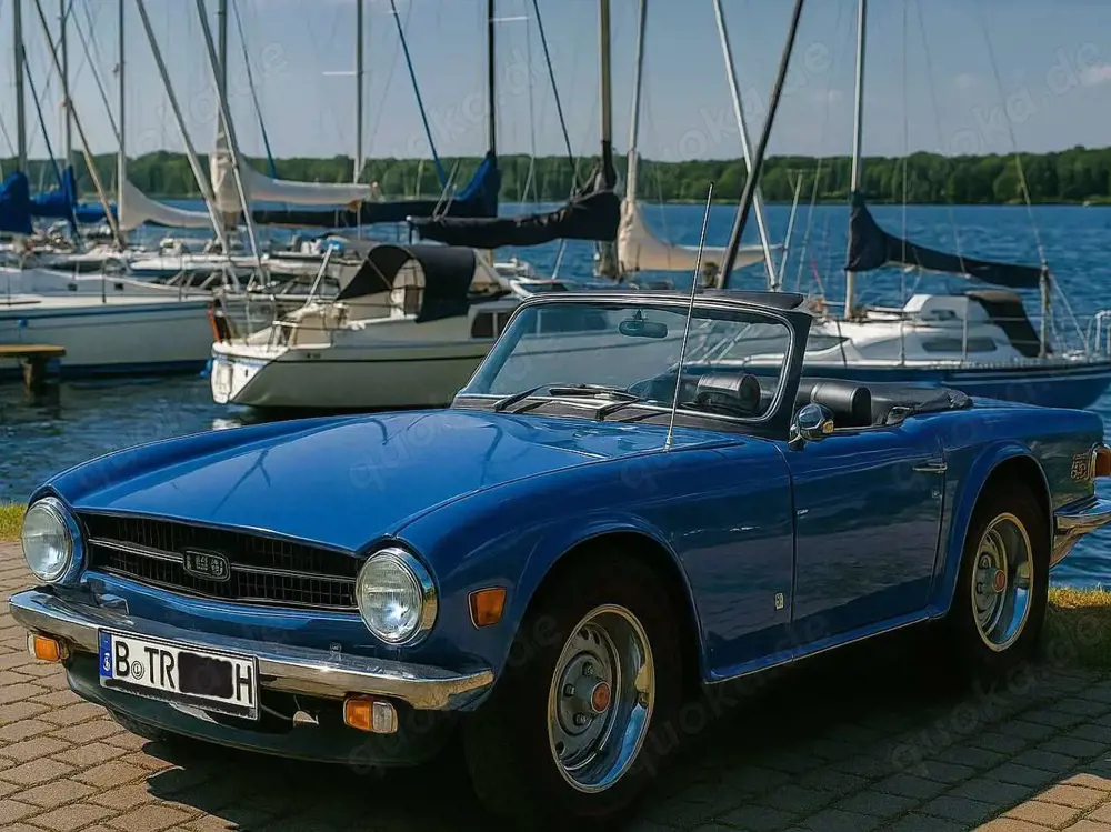 Triumph TR6 in seltener Original-Triumph-Farbe french blue