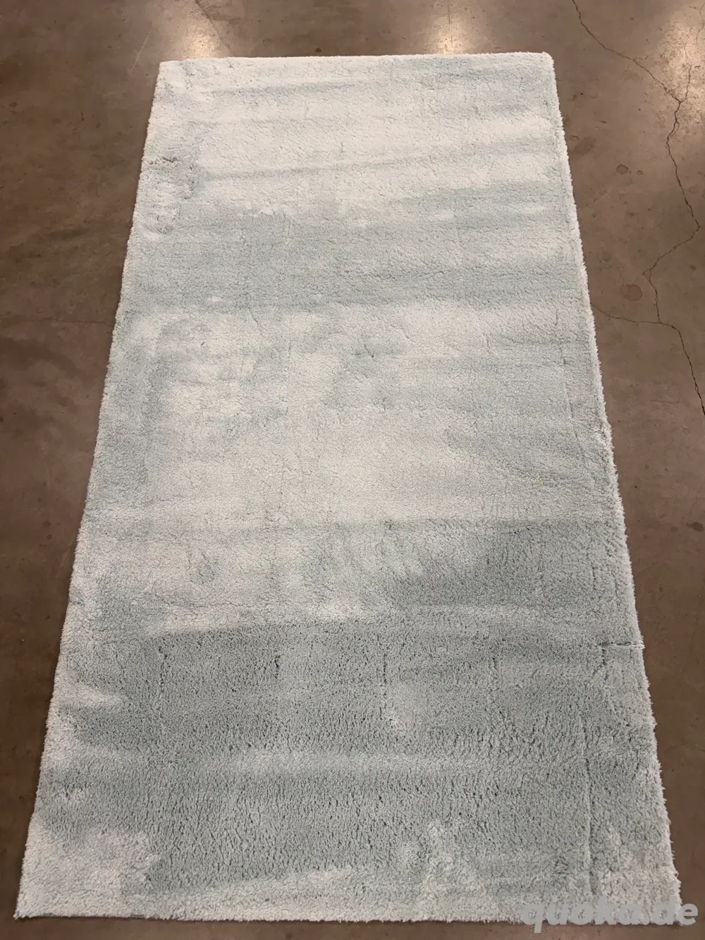 Shaggy Teppich Hoch- & Langflor 80x150 cm   Blau   B-Ware   Waschbar