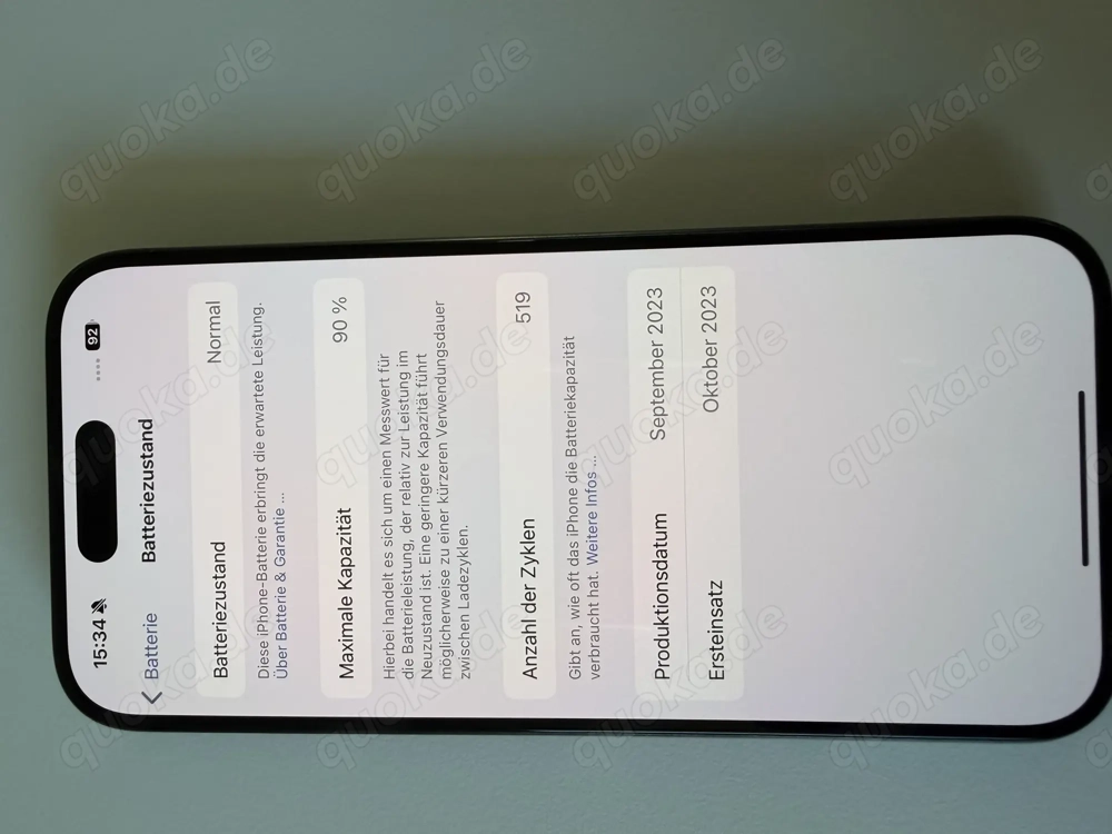 iPhone 15 Pro 128 GB Titanschwarz