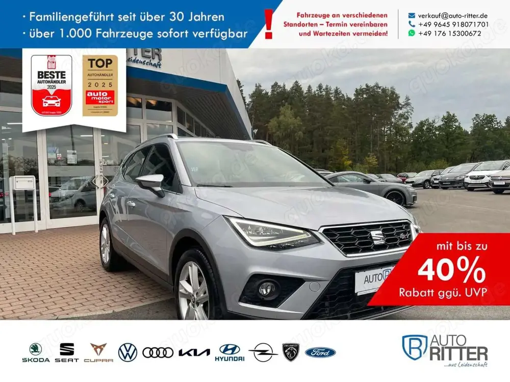 SEAT Arona 1.5 TSI DSG FR AHK+CarPlay+Navi+Winterp...
