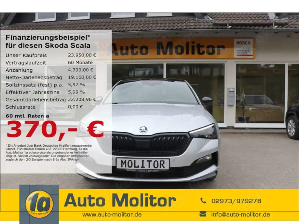 Skoda Scala Monte Carlo 1.0 TSI EU6d El. Panodach LED Sperrdif